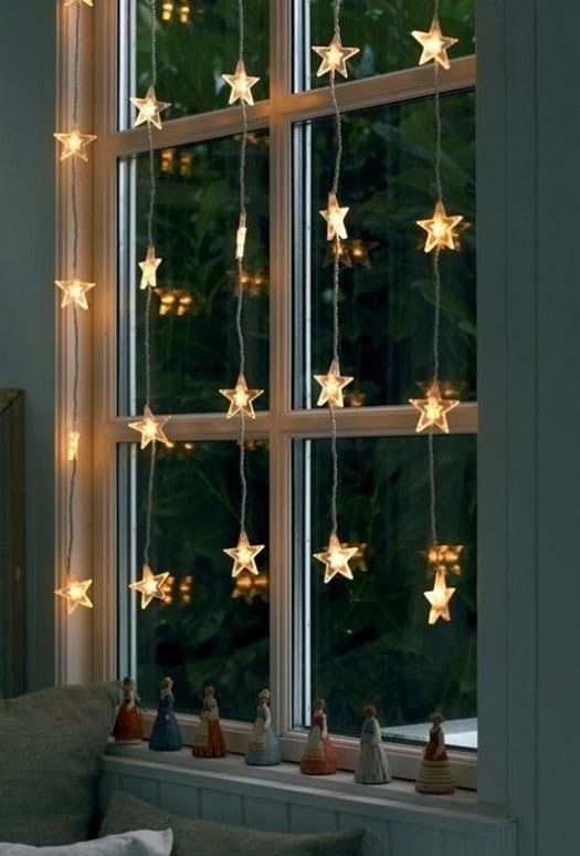 lampki świąteczne na okno
